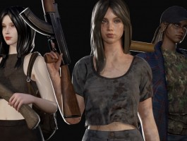 UE5虛幻4 冒險(xiǎn)求生游戲生存女孩角色